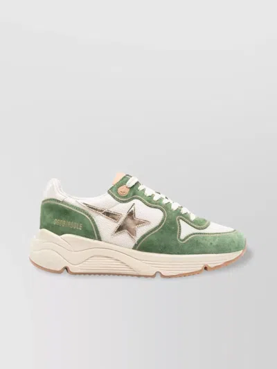 Golden Goose Low Top Sneakers With Mesh And Suede