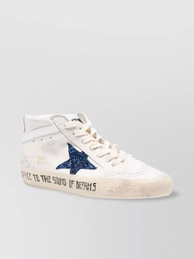 Golden Goose Distressed Leather Sequin Sneakers
