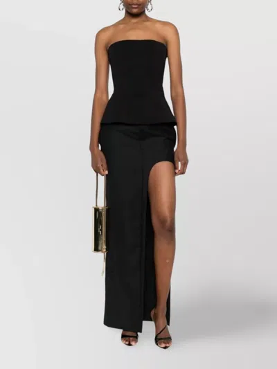 Jean Paul Gaultier Strapless Top Featuring Peplum Hem