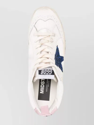 Golden Goose Distressed Leather Sequin Sneakers