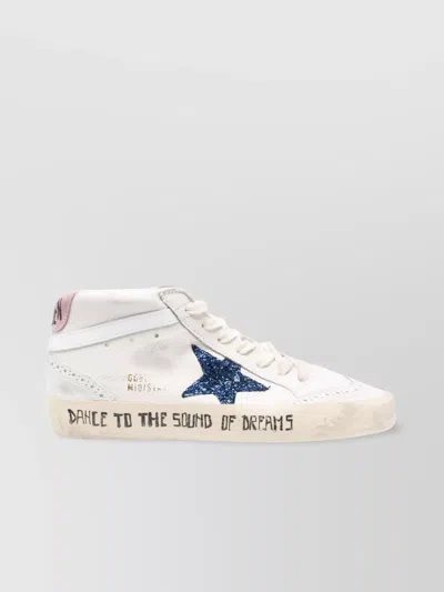 Golden Goose Distressed Leather Sequin Sneakers