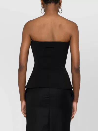 Jean Paul Gaultier Strapless Top Featuring Peplum Hem