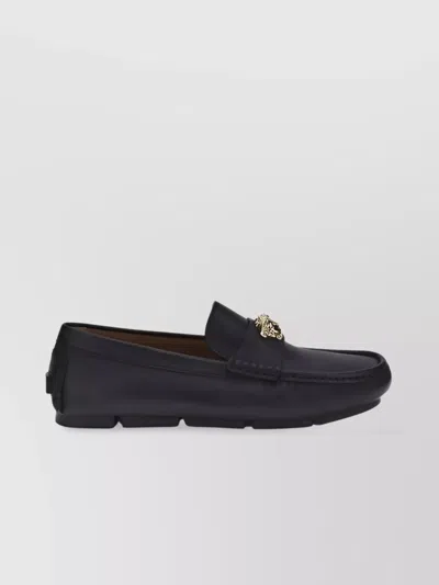 Versace Iconic Driver Loafers With La Medusa Detail