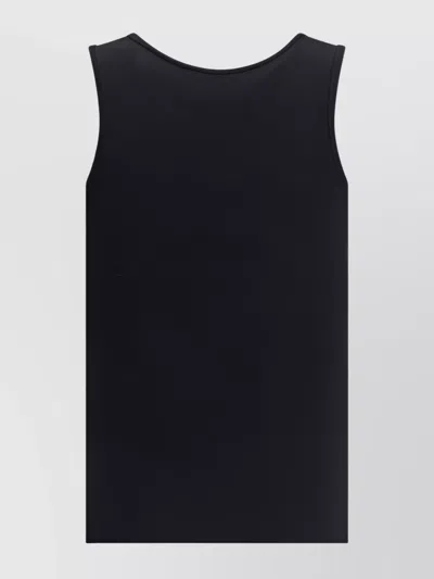 Balenciaga Women Logo Tank Top In Black