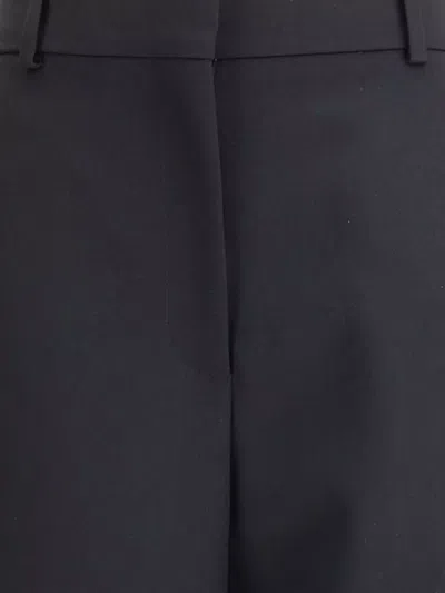 Givenchy Wool Cocoon Trousers In Blue