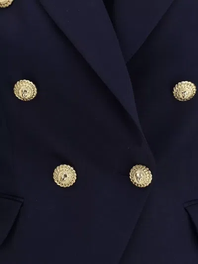 Balmain Structured Double-breasted Blazer Peak Lapels