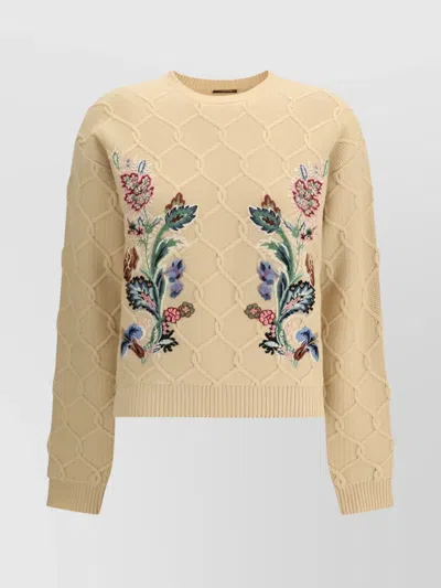 Etro Beige Wool-cashmere Blend Sweater