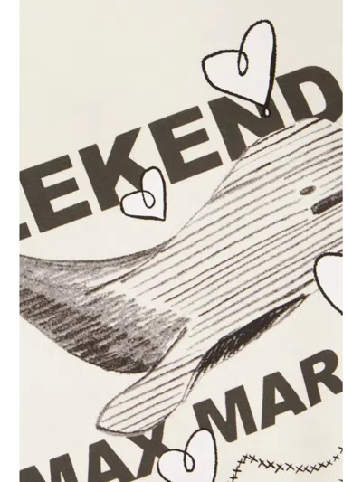 Weekend Max Mara Omens Ivory Guglia Brand-print Cotton-jersey T-shirt