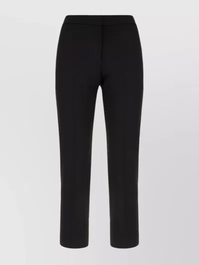 Alexander Mcqueen Cropped Trousers With Front And Back Pockets