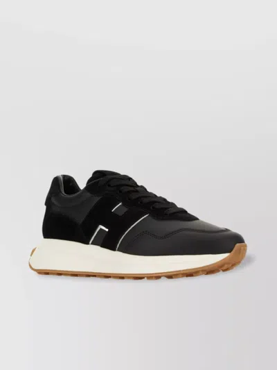 Hogan H641 Black Leather Sneakers
