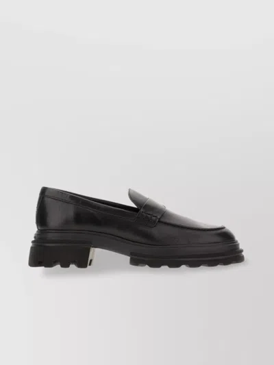 Hogan Chunky Sole Loafers Round Toe