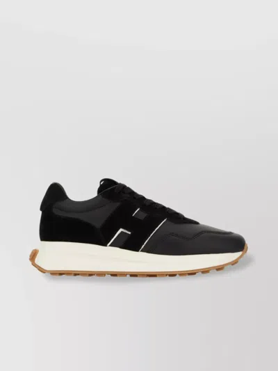 Hogan H641 Black Leather Sneakers