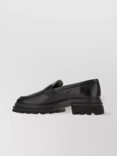 Hogan Chunky Sole Loafers Round Toe