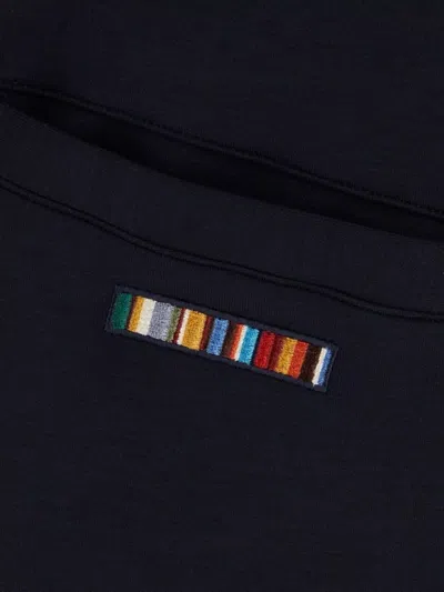 Paul Smith Trousers With Elastic Waistband And Ribbed Cuffs In Black