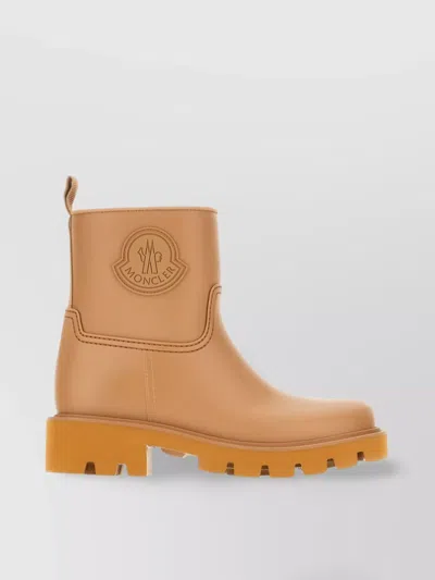 Moncler Chunky Sole Round Toe Ankle Boots