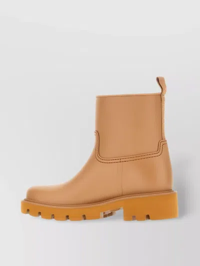 Moncler Chunky Sole Round Toe Ankle Boots