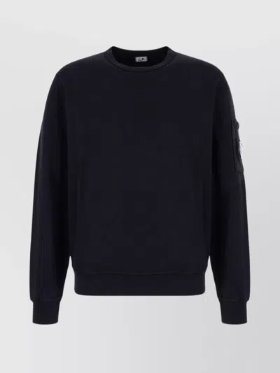C.p. Company Cp Company Diagonal Raised Fleece Crew Neck Lens Sweatshirt