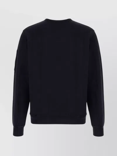 C.p. Company Cp Company Diagonal Raised Fleece Crew Neck Lens Sweatshirt