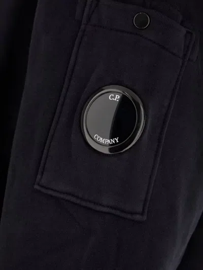 C.p. Company Cp Company Diagonal Raised Fleece Crew Neck Lens Sweatshirt