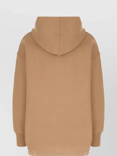 's Max Mara Visiera Hooded Sweatshirt Max Mara Logo Sweatshirts Beige