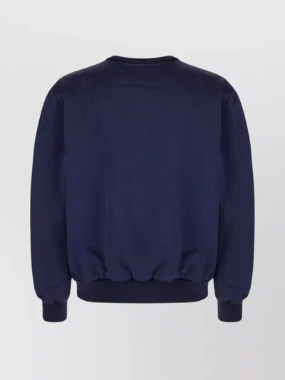 Givenchy Crew Neck Cuffs And Hem In Blue