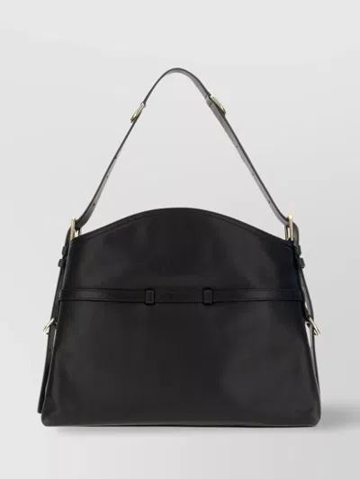 Givenchy Women Voyou Medium Leather Shoulder Bag In Black