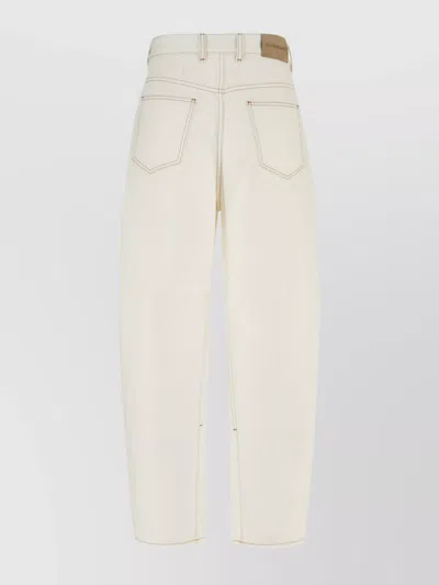 Givenchy White Denim Wide-leg Jeans In White