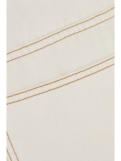 Givenchy White Denim Wide-leg Jeans In White