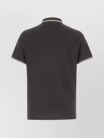 Stone Island Slim Fit Short Sleeve Polo Shirt In Gray