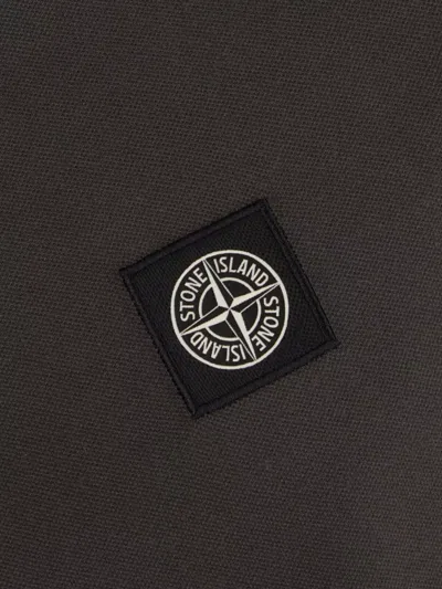 Stone Island Slim Fit Short Sleeve Polo Shirt In Gray