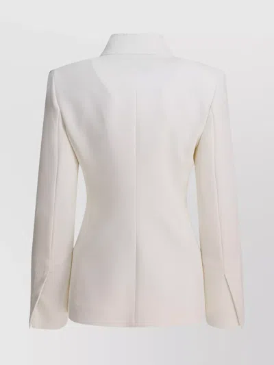 Max Mara Ghiotto Open-front Blazer With Knotted Sashes In White