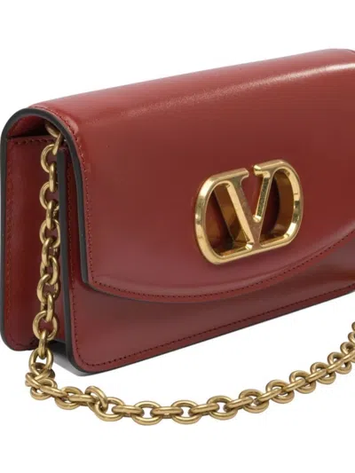 Valentino Crossbody Bags With Gold-tone Hardware And Chain Strap