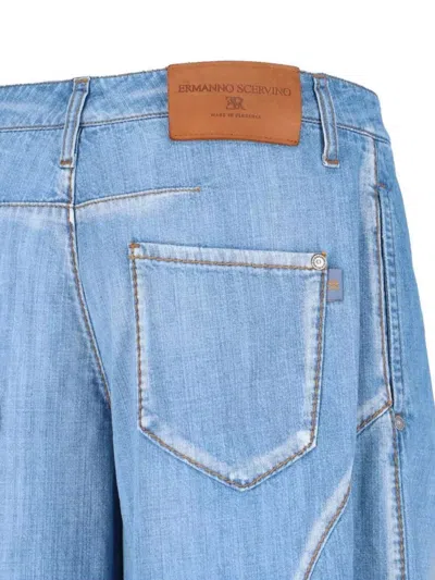 Ermanno Scervino Straight Trousers With Belt Loops And Pockets
