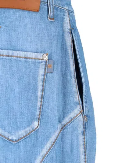 Ermanno Scervino Straight Trousers With Belt Loops And Pockets