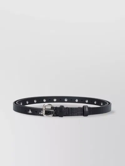 Vivienne Westwood Adjustable Length Silver-tone Hardware Textured Design