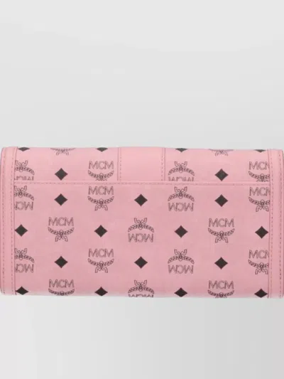 Mcm Gold-tone Hardware Wallets With Timeless Style In Pink