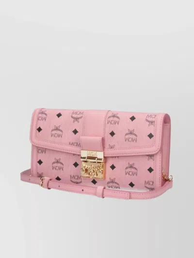 Mcm Gold-tone Hardware Wallets With Timeless Style In Pink