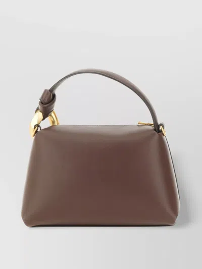 Jw Anderson Handle And Strap Shoulder Bag In Brown