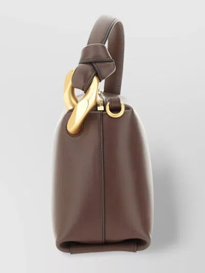 Jw Anderson Handle And Strap Shoulder Bag In Brown