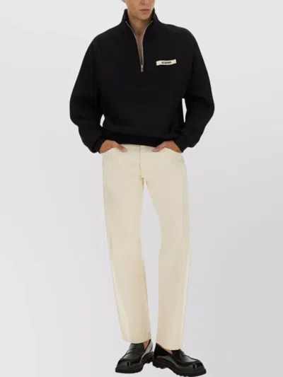 Jacquemus Grog Grain Zip-neck Sweatshirt