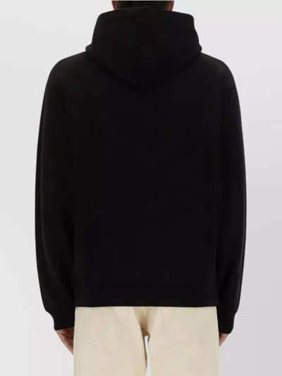 Jacquemus Gros-grain Hoodie In Black