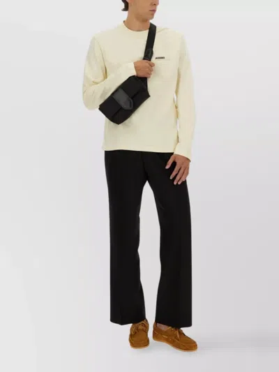 Jacquemus Long-sleeved T-shirt In Neutral