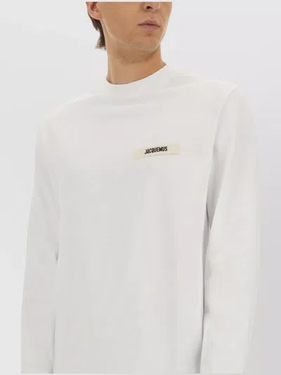 Jacquemus Le Tshirt Gros Grain Cotton Ls  T-shirt