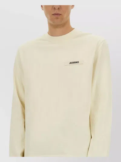 Jacquemus Long-sleeved T-shirt In Neutral