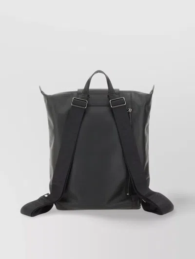 Longchamp Adjustable Straps Front Flap Top Handle Backpack