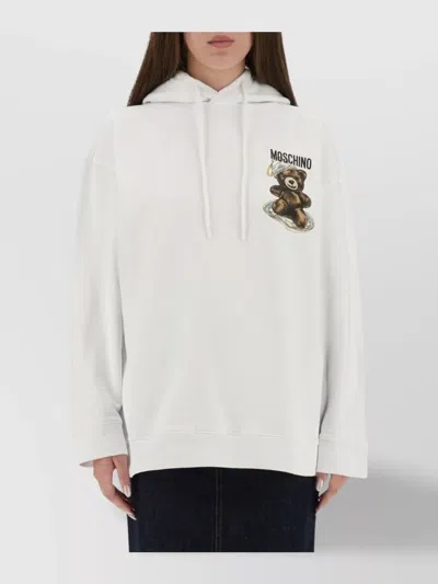 Moschino Couture Sweatshirt With Teddy Print In White