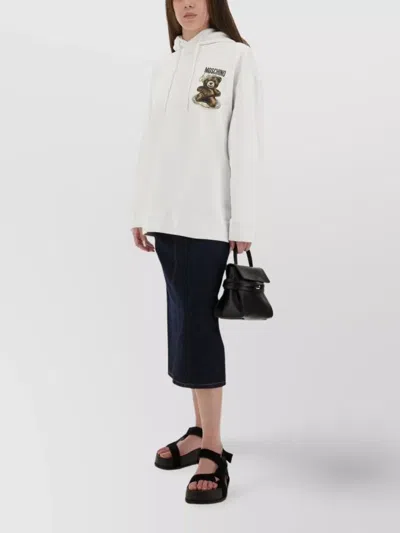 Moschino Couture Sweatshirt With Teddy Print In White