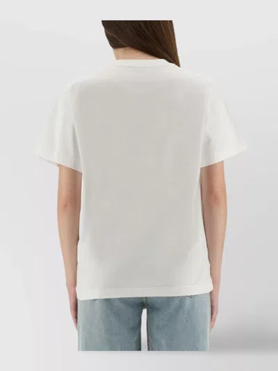 Moschino Crew Neck Graphic Print Short Sleeves Top