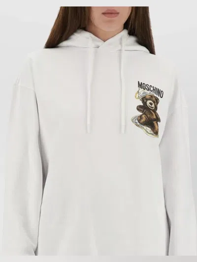 Moschino Couture Sweatshirt With Teddy Print In White