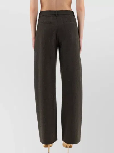 Moschino Wide Leg Trousers With Pockets And Loops